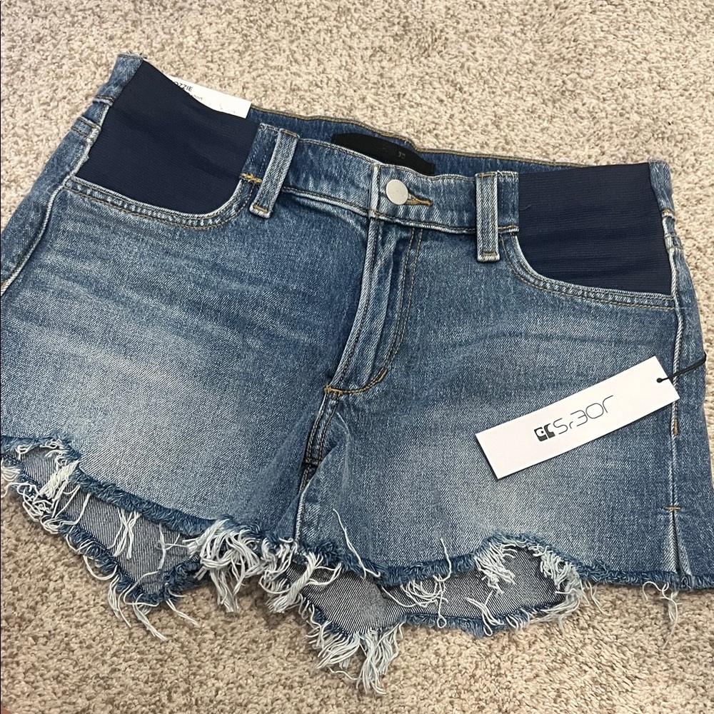 Joe's Jeans Blue Distressed Denim Shorts